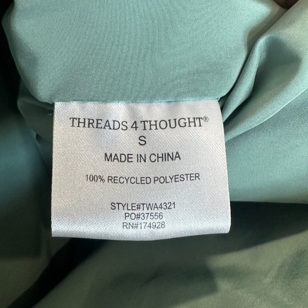 Threads 4 Thought Green Athene Packable Puffer Jacket Coat - Picture 5 of 6